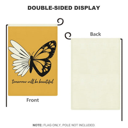 Bandera de Lino para Jardín | La Firma Rústica para tu Obra Maestra