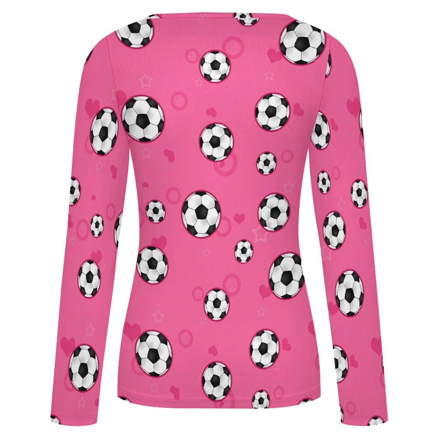 Blusa Personalizable de Manga Larga con Cuello Cuadrado para Mujer