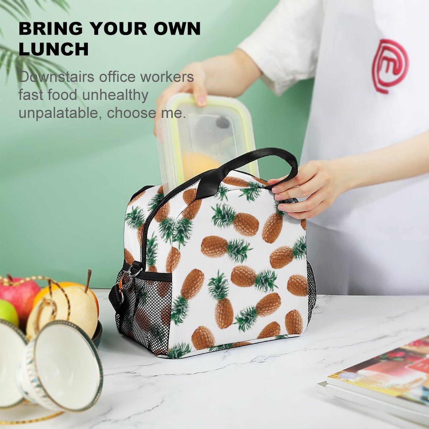 Lonchera Térmica Crossbody Personalizada | Bolsa Almuerzo Correa Larga