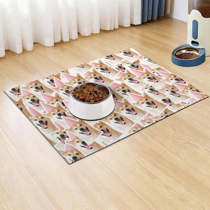 Tapete Comedero Personalizado para Mascotas | Tierra de Diatomeas Absorbente