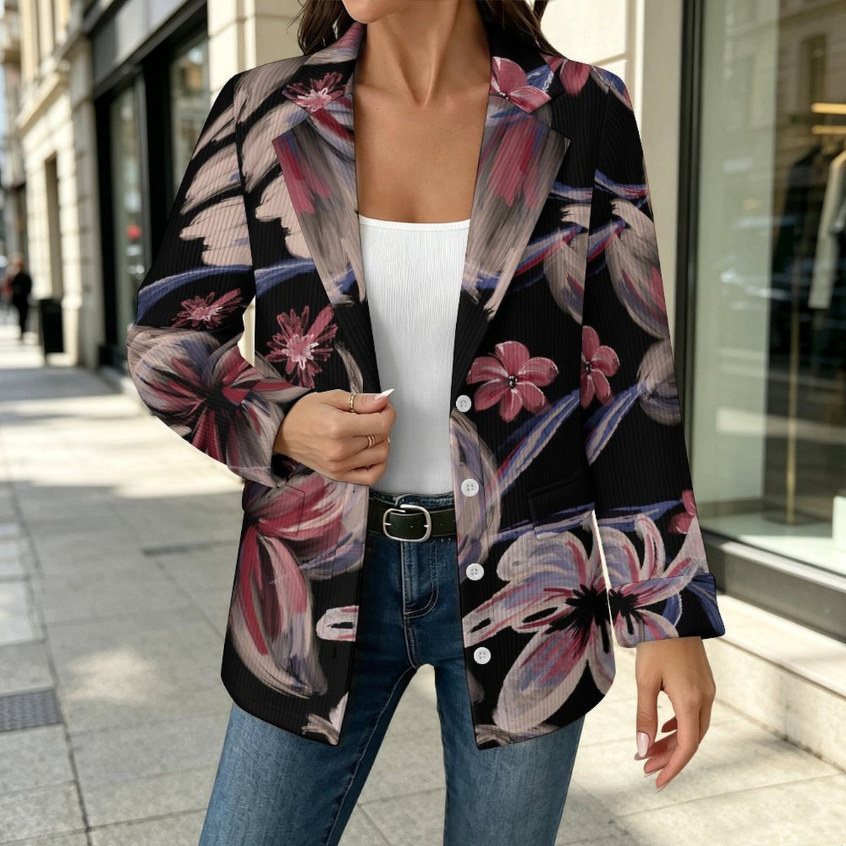 Saco Tejido Estilo Blazer para Mujer Personalizable