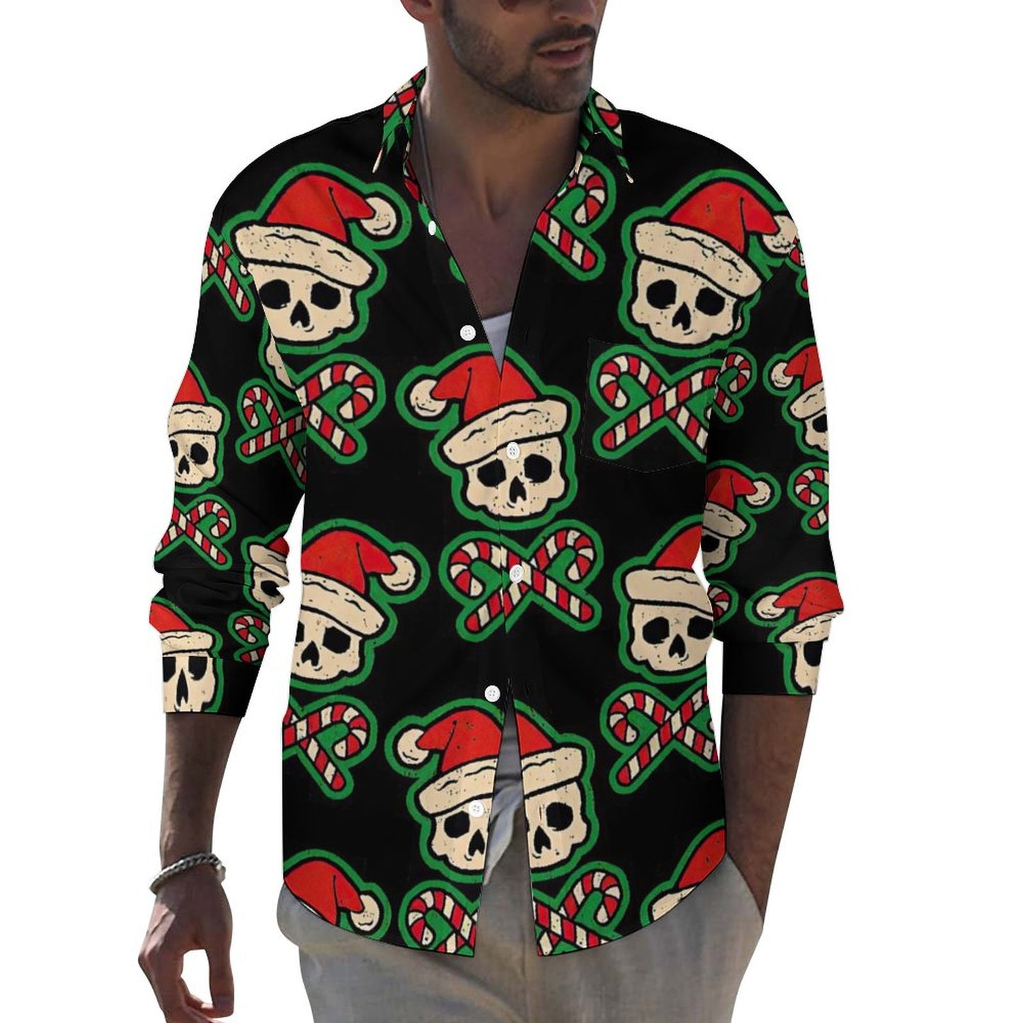 Camisa Hombre 4-Way Stretch | Botones y Bolsillo S-6XL