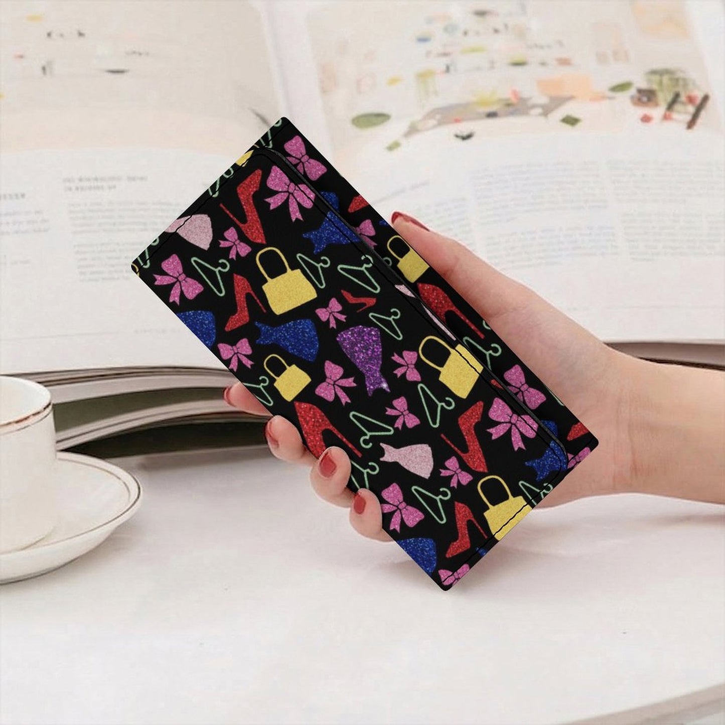 Cartera Bifold de Piel Sintética Personalizada con Impresión UV
