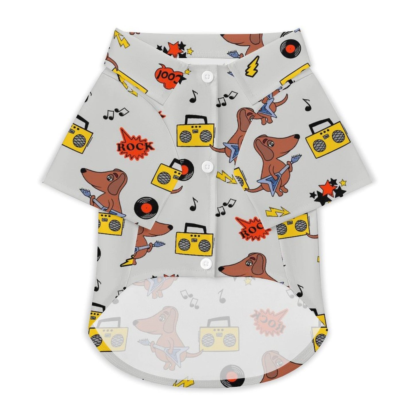 Camisa Personalizada para Mascotas | Estilo Hawaiano y Tela Elástica