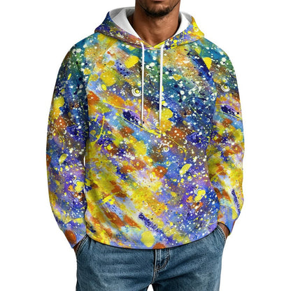 Sudadera con Capucha y Manga Ranglán Holgada para Hombre
