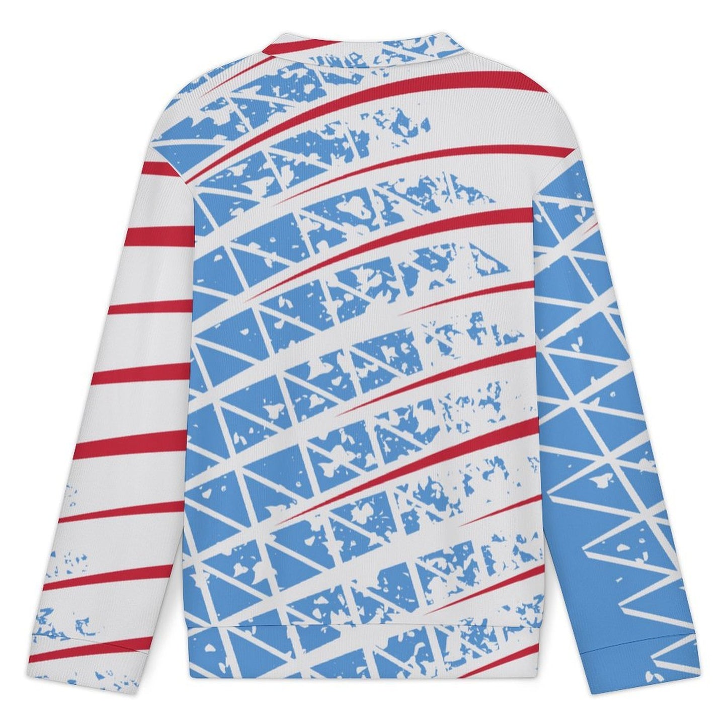 Suéter Polo Hombre Manga Larga Personalizable Tejido Acanalado