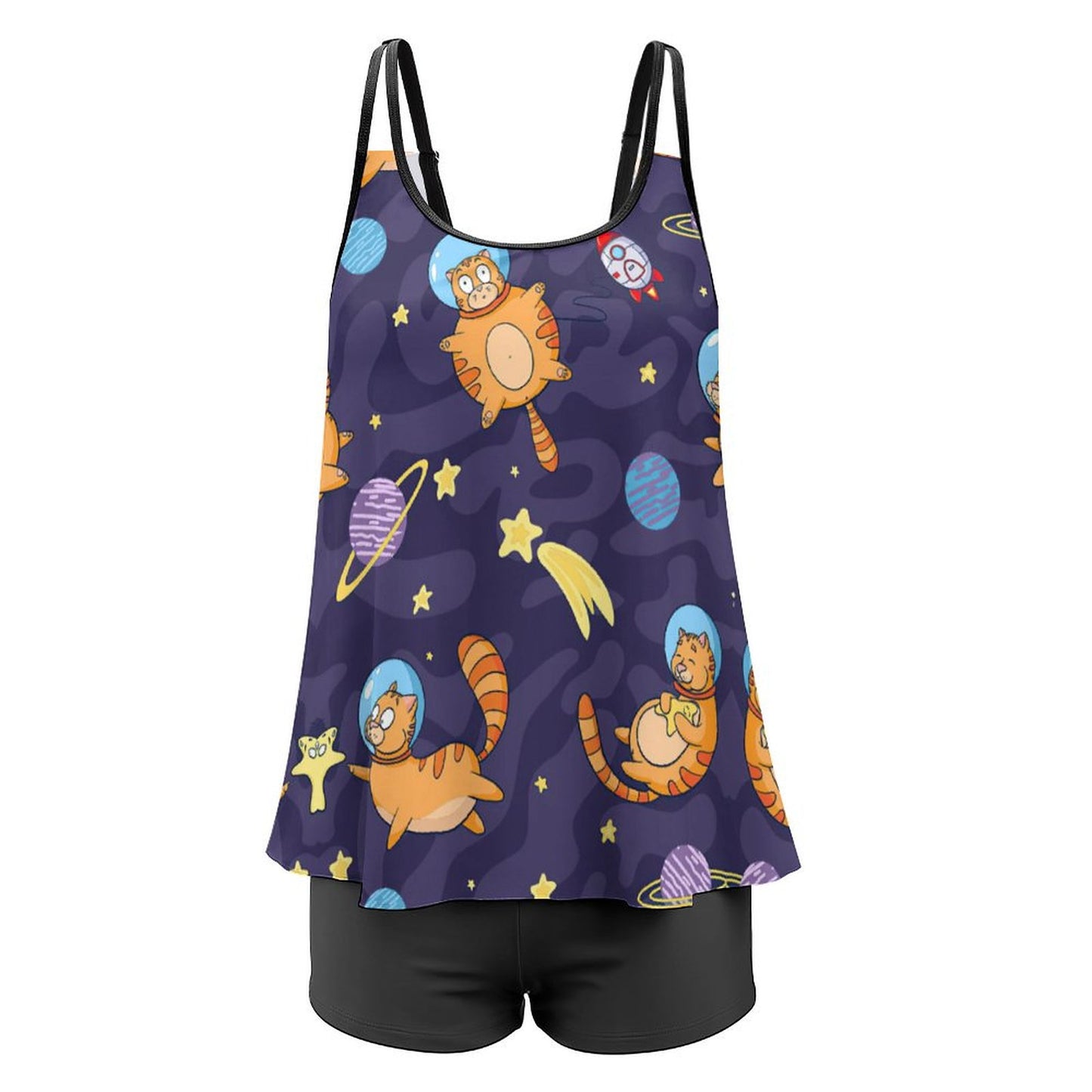 Tankini Falda con Short | Traje de Baño Vestido Tallas Grandes