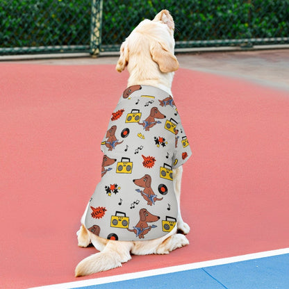 Camisa Personalizada para Mascotas | Estilo Hawaiano y Tela Elástica