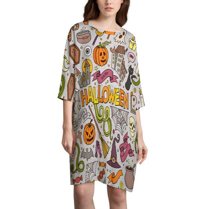 Vestido Asimétrico Personalizado para Mujer | Tela Seda de Leche