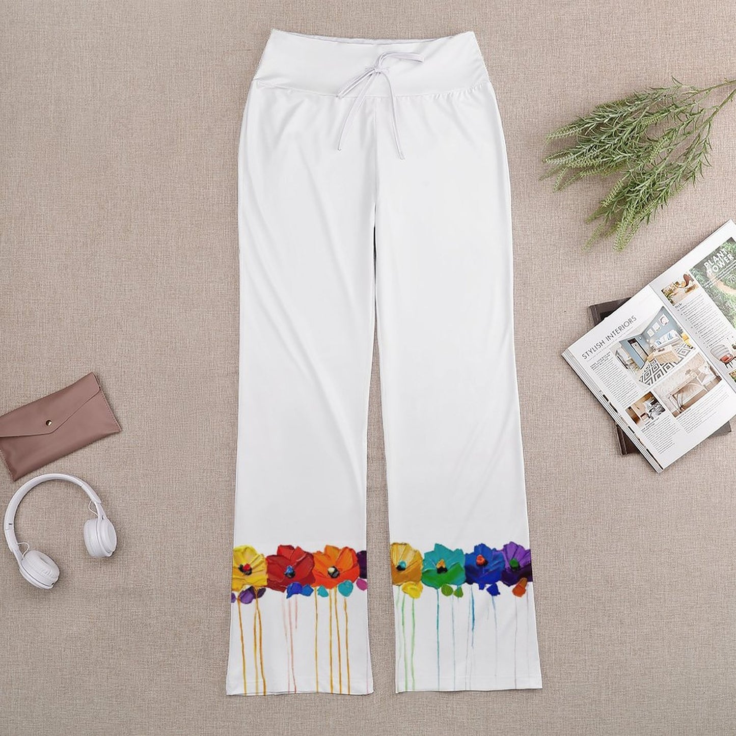 Pantalón Recto Holgado con Cordón | Yoga y Lounge Personalizado