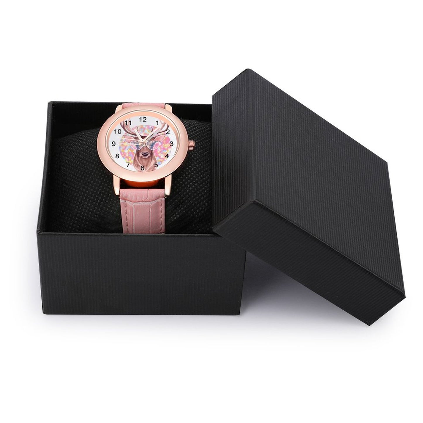 Reloj de Mujer Personalizado | Correa de Cuero Rosa