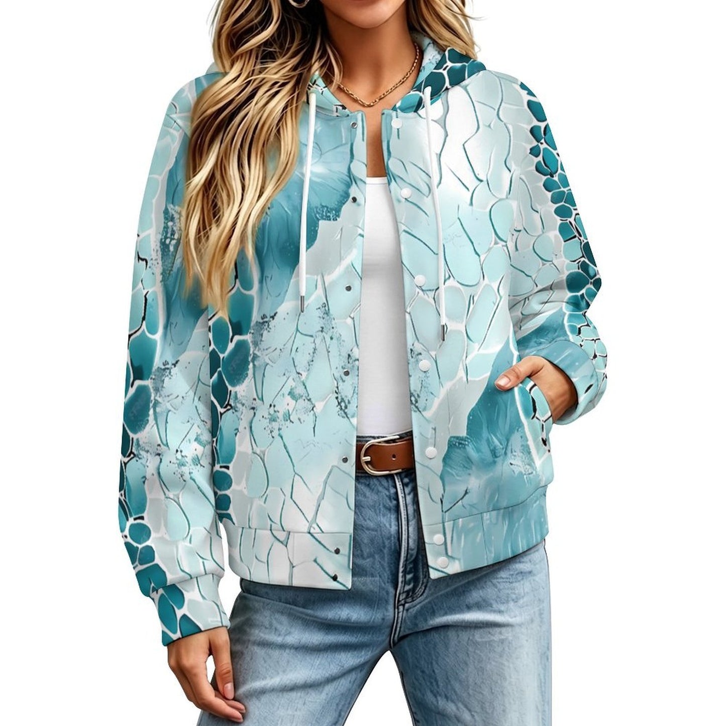 Chamarra Bomber con Capucha Personalizable Unisex