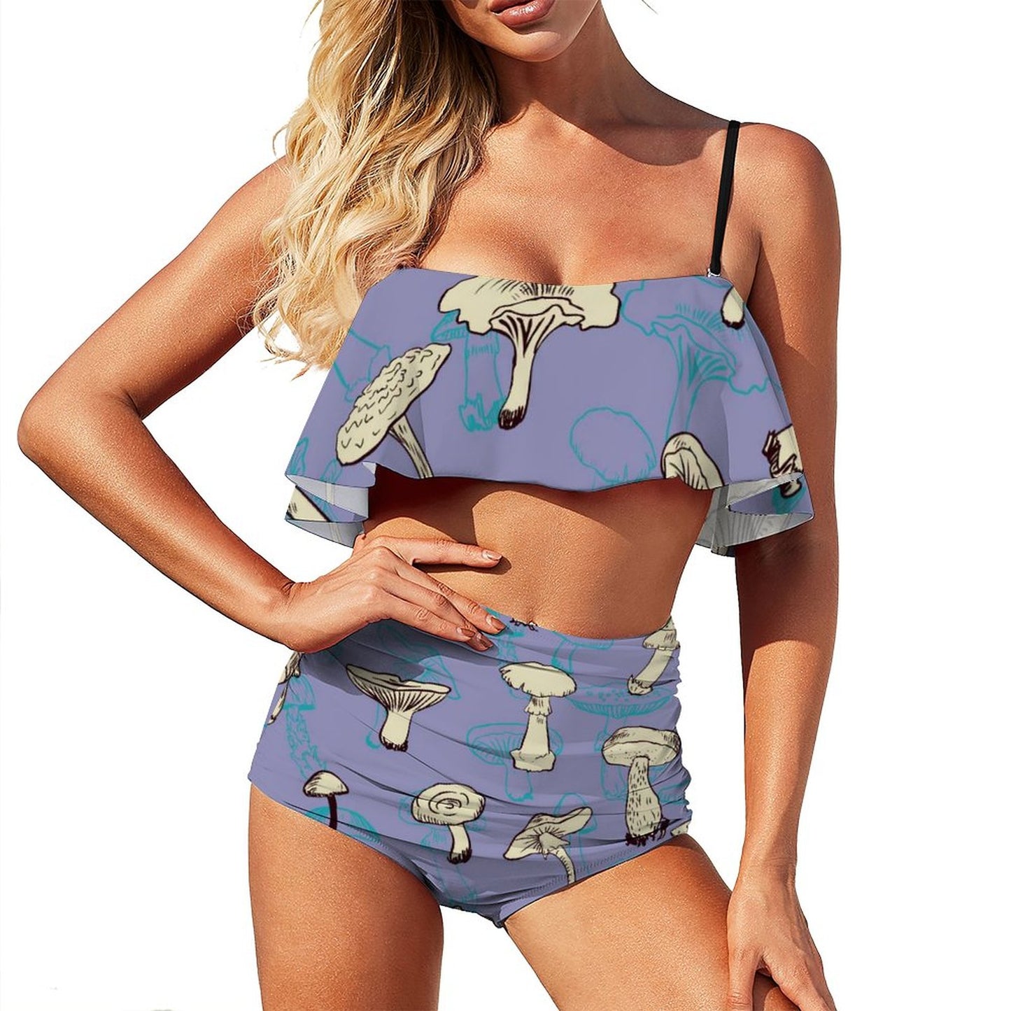 Bikini con Volantes Personalizado y Estampado Completo | Traje de Baño con Tu Diseño