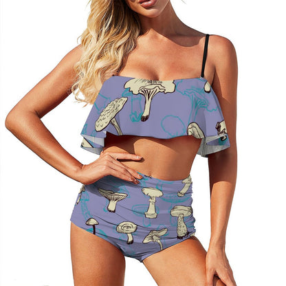 Bikini con Volantes Personalizado y Estampado Completo | Traje de Baño con Tu Diseño