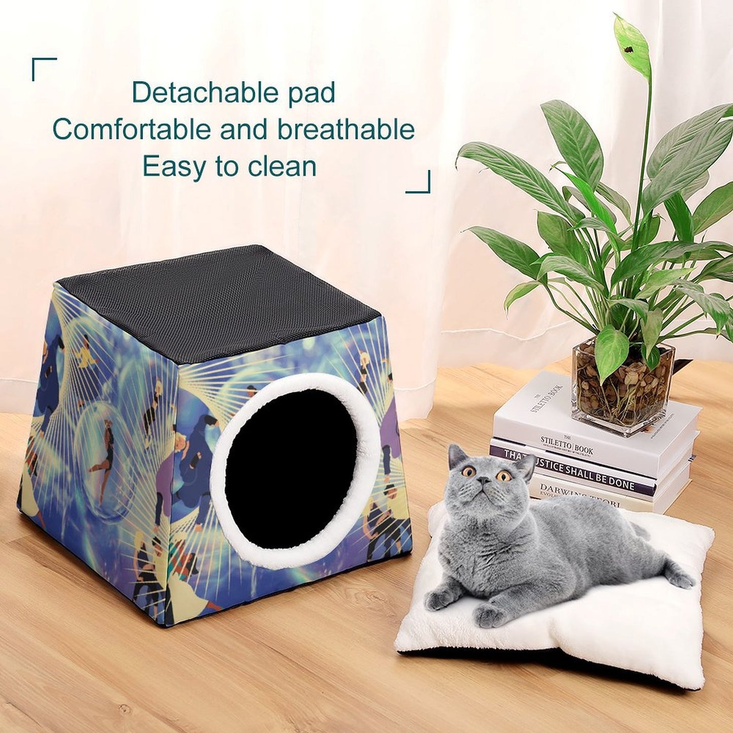Cama Semicerrada Personalizada para Mascotas | Diseño Cápsula Espacial