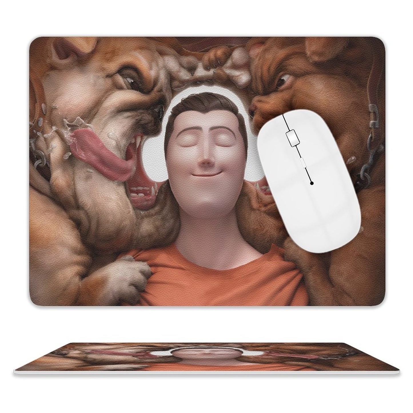 Mousepad de Piel PU Personalizado | Tapete de Mouse Impermeable