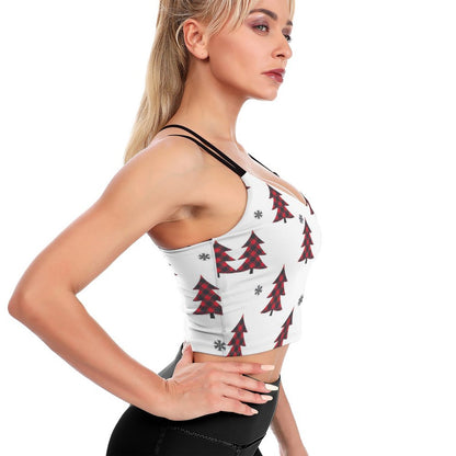 Top Deportivo Crop 2-en-1 | Sin Varillas + Relleno S-2XL