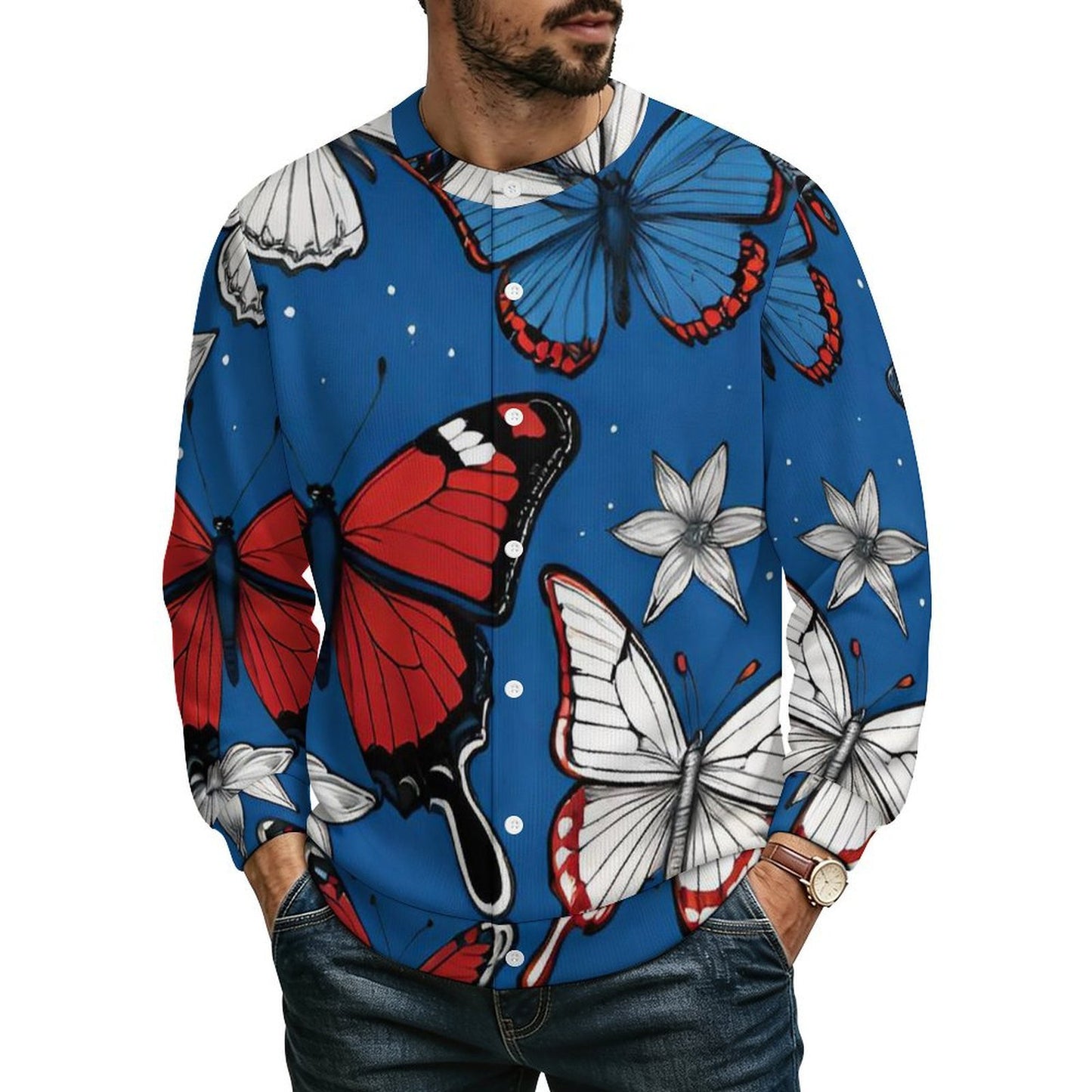 Cárdigan Personalizado para Hombre con Diseño a Tu Elección