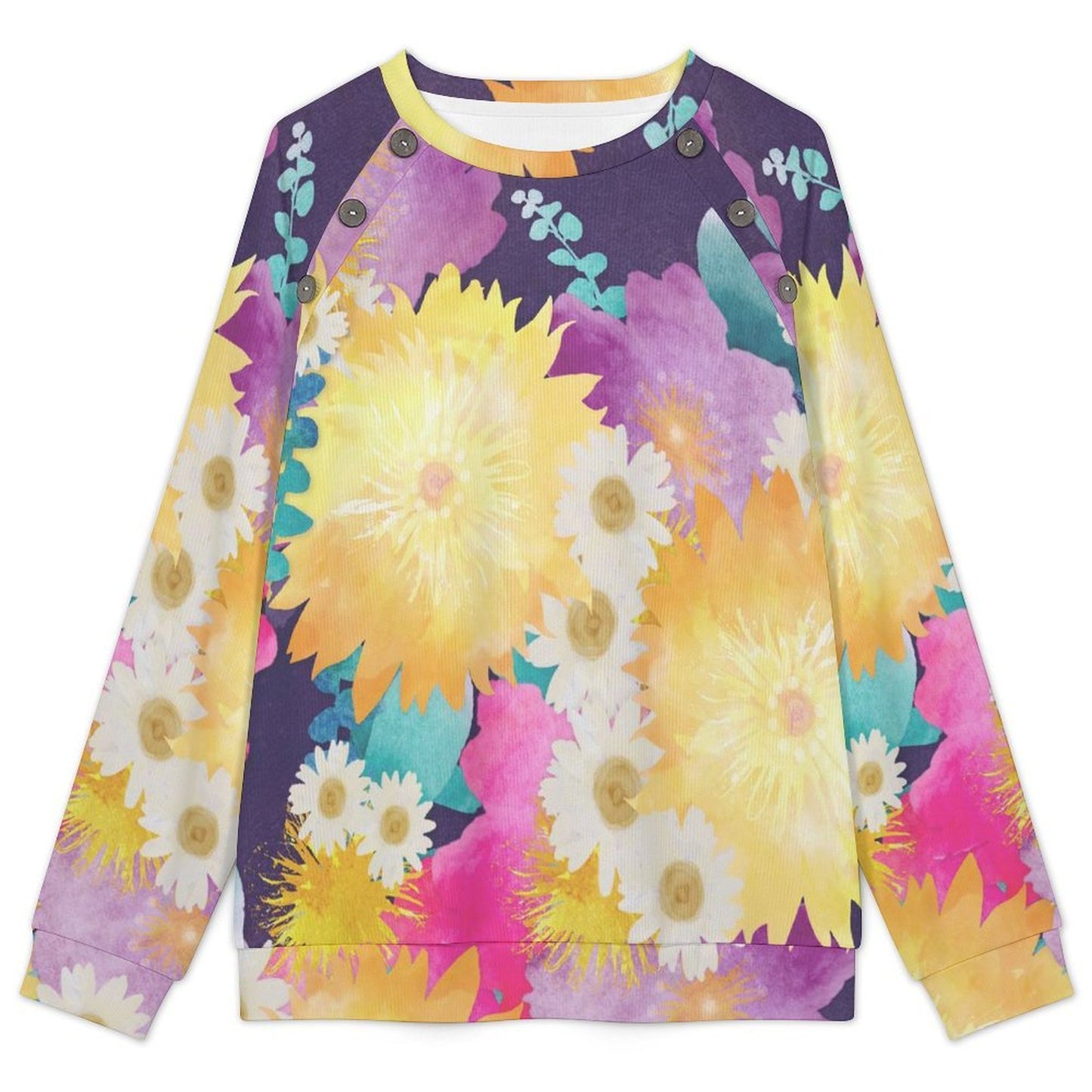 Sudadera Personalizable de Hombros Descubiertos para Mujer