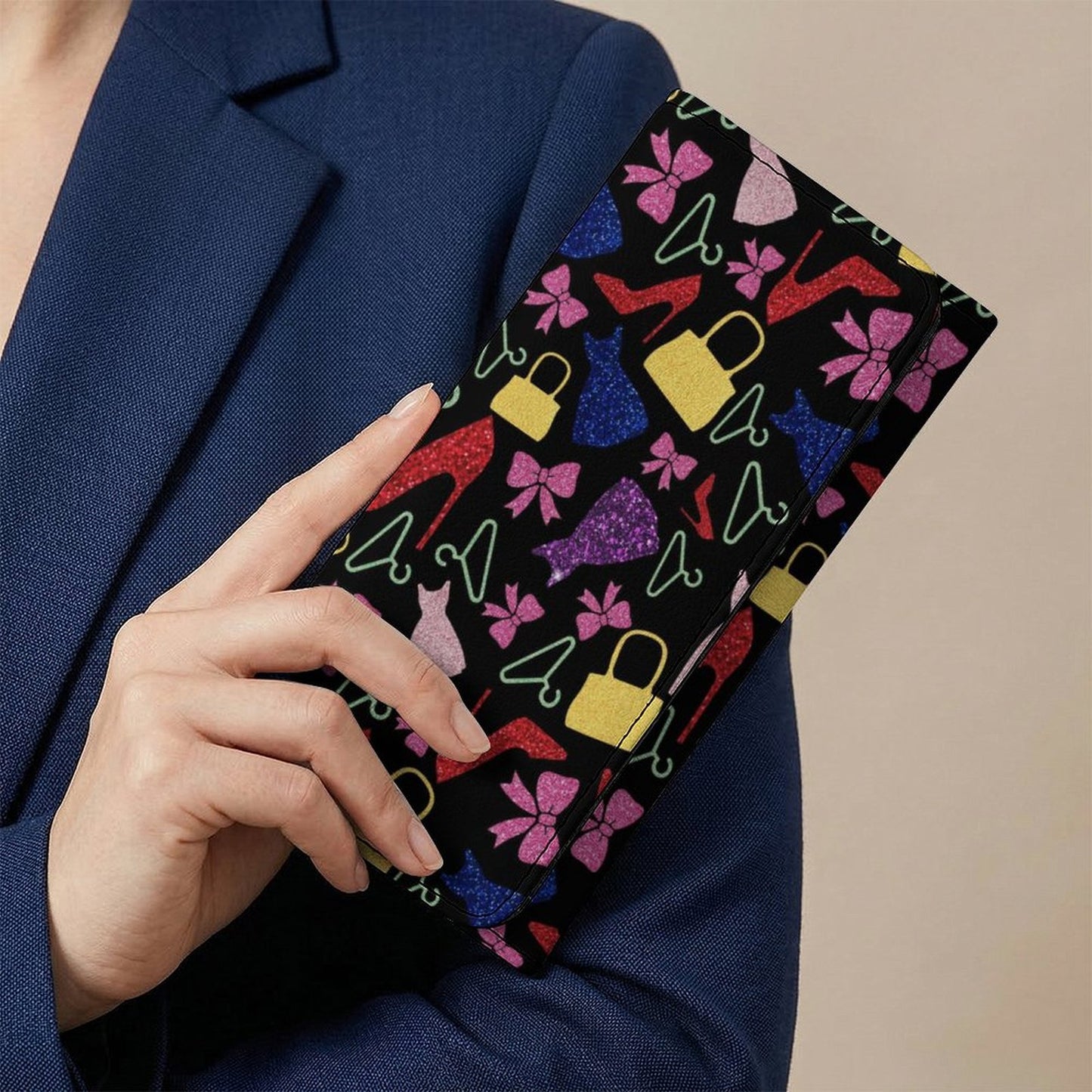 Cartera Bifold de Piel Sintética Personalizada con Impresión UV