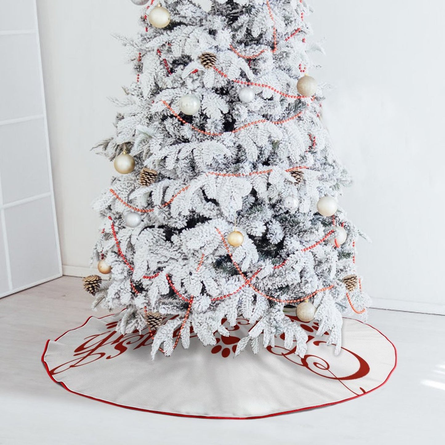 Enmarca tu Navidad: Cubre Pie de Árbol Reversible y Personalizado