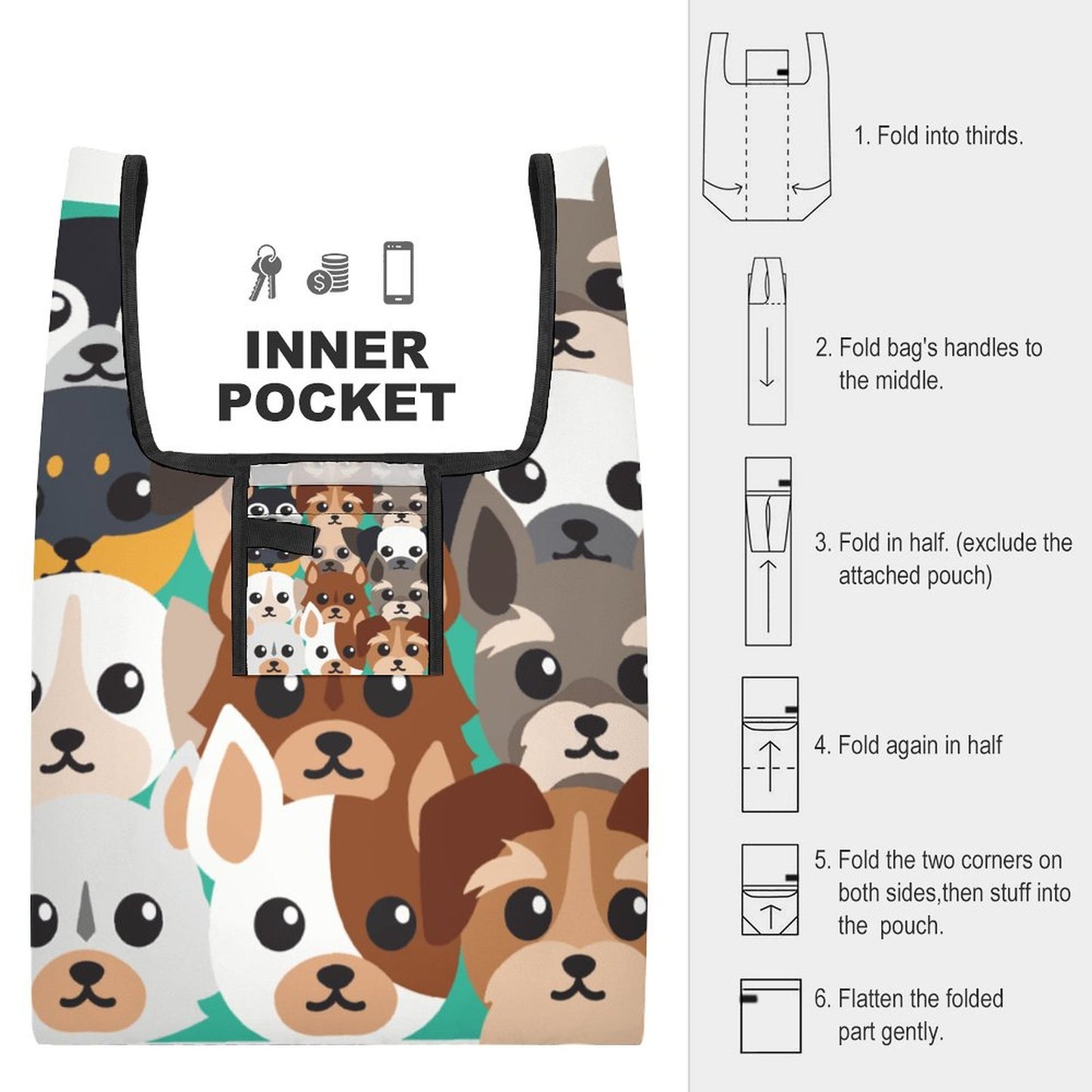 Bolsa de Compras Plegable Personalizada | Reutilizable y Resistente 18kg