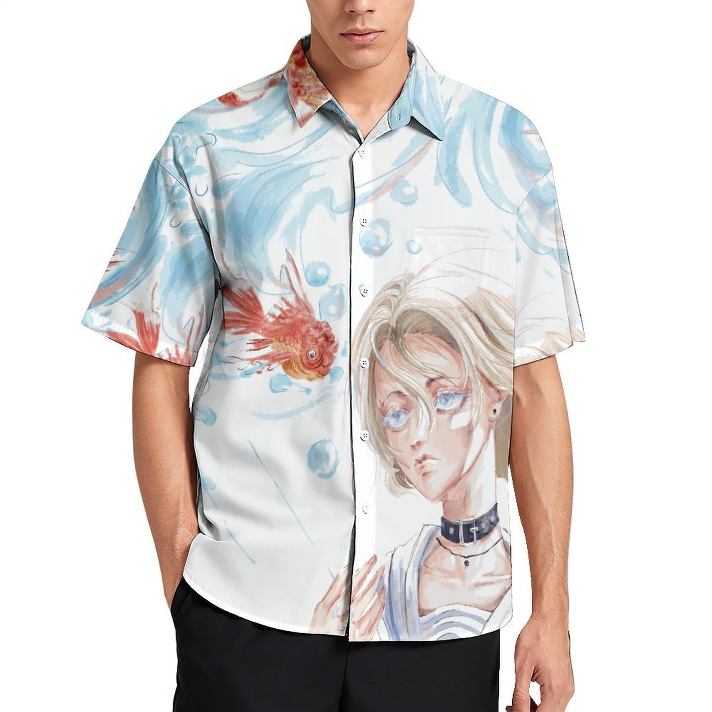 Camisa Casual Personalizada para Hombre | Diseña con Tu Foto/Logo
