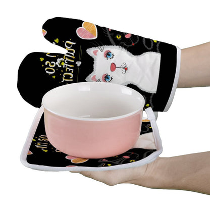 Set Guante de Horno y Agarradera Personalizados | Kit Cocina Anti-Quemaduras