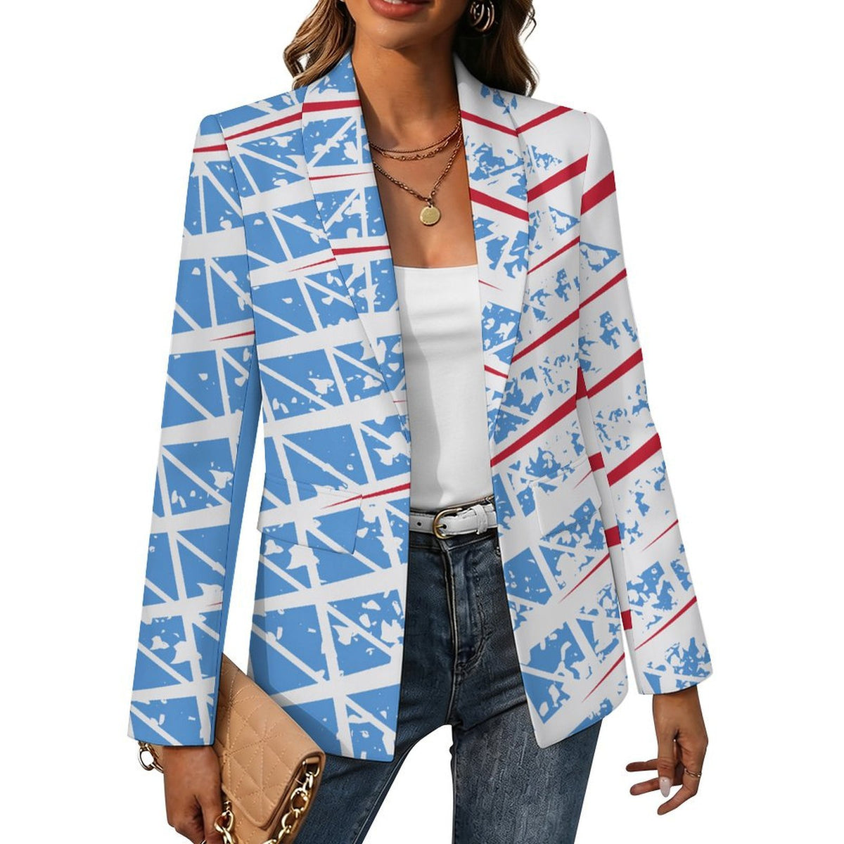 Blazer Personalizable para Mujer con Solapa Clásica