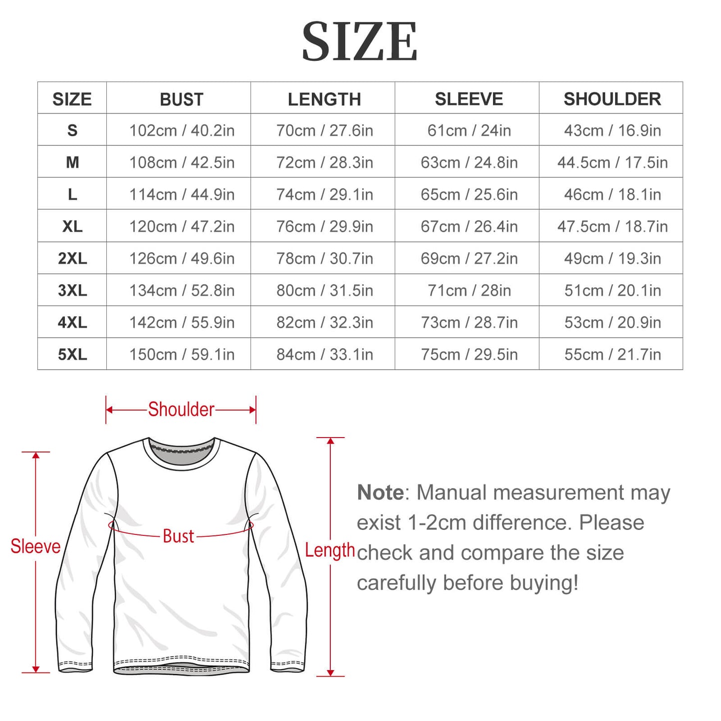 Playera Manga Larga Personalizada para Hombre | Impresión Total
