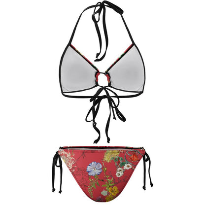 Bikini Ajustable con Lazos Personalizado | Traje de Baño Fruncido Sexy