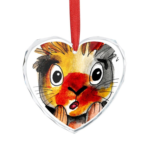 Adorno de Cristal Personalizado en Forma de Corazón con Foto