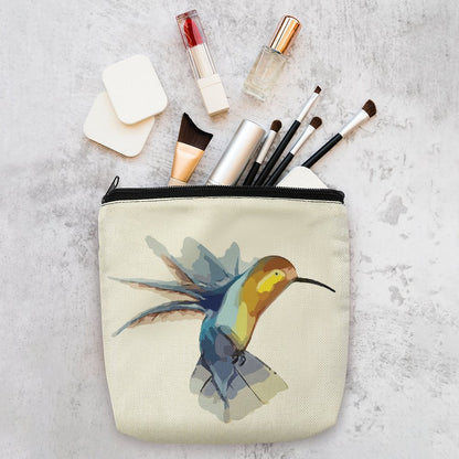 Cosmetiquera de Lino Personalizada | Bolsa de Maquillaje con Foto
