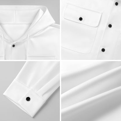 Chamarra Camisa con Capucha Personalizable para Hombre