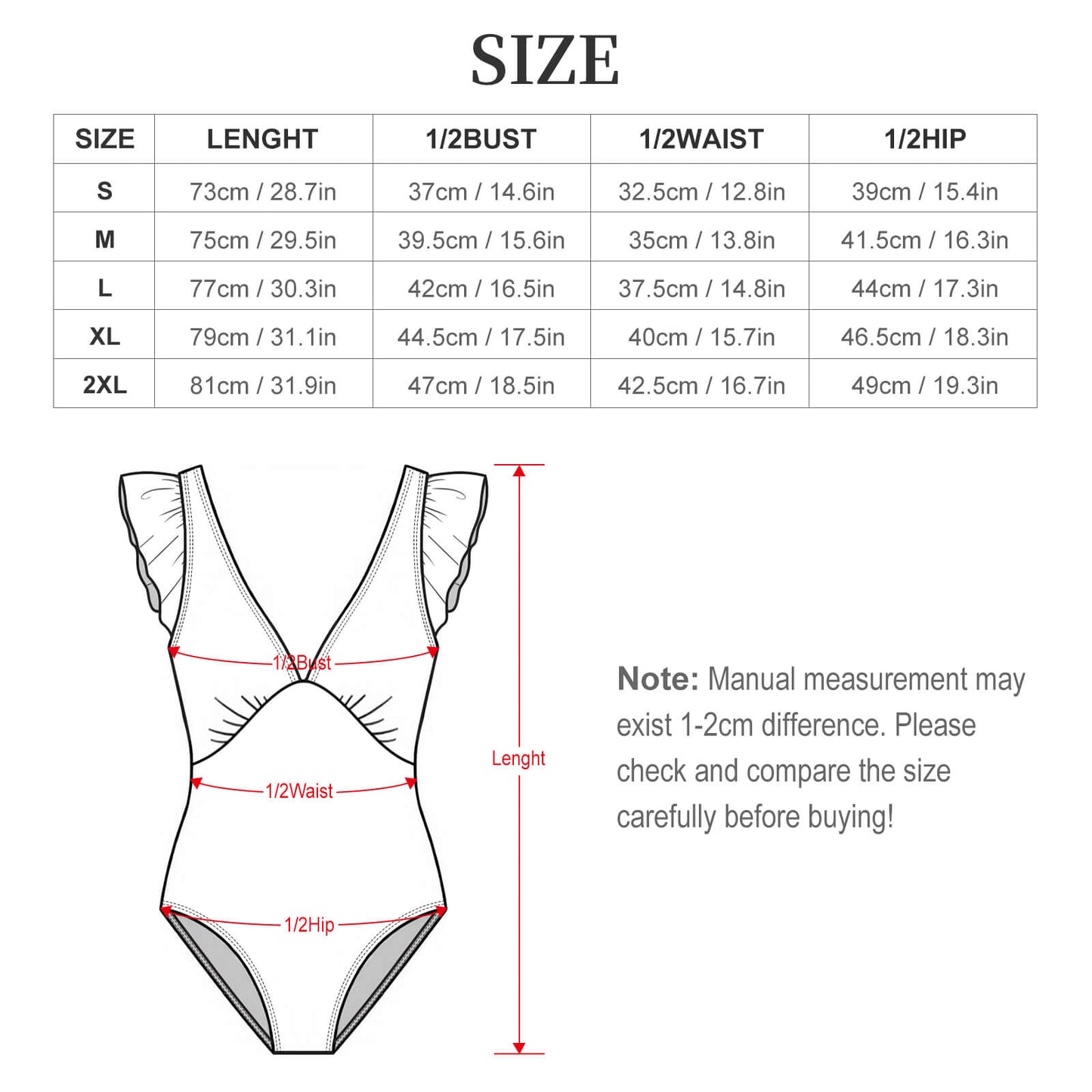 Traje de baño de una pieza personalizable con mangas de olanes y copas removibles