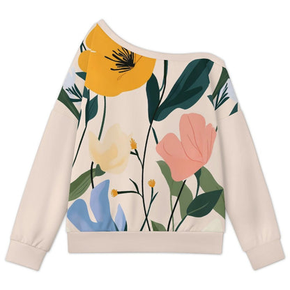 Sudadera Personalizable de Hombros Descubiertos para Mujer