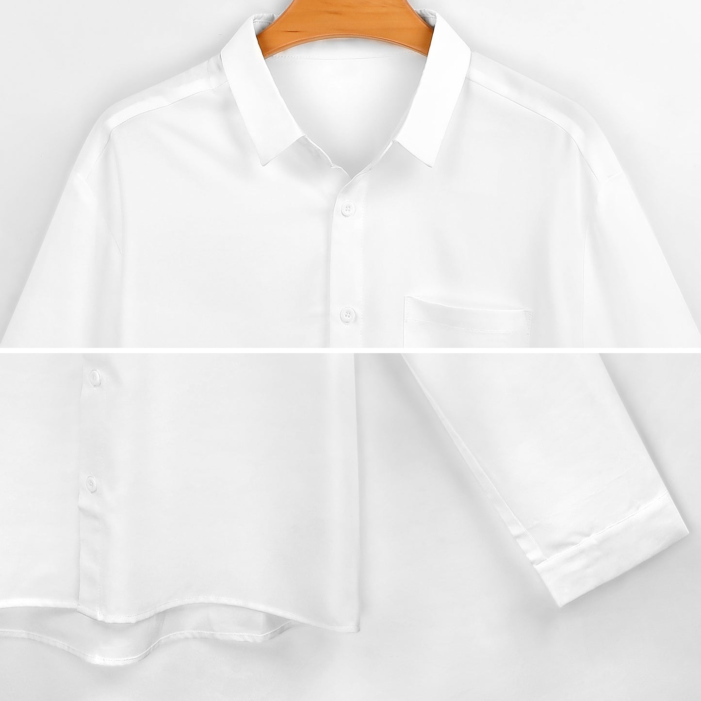 Camisa Hombre 4-Way Stretch | Botones y Bolsillo S-6XL
