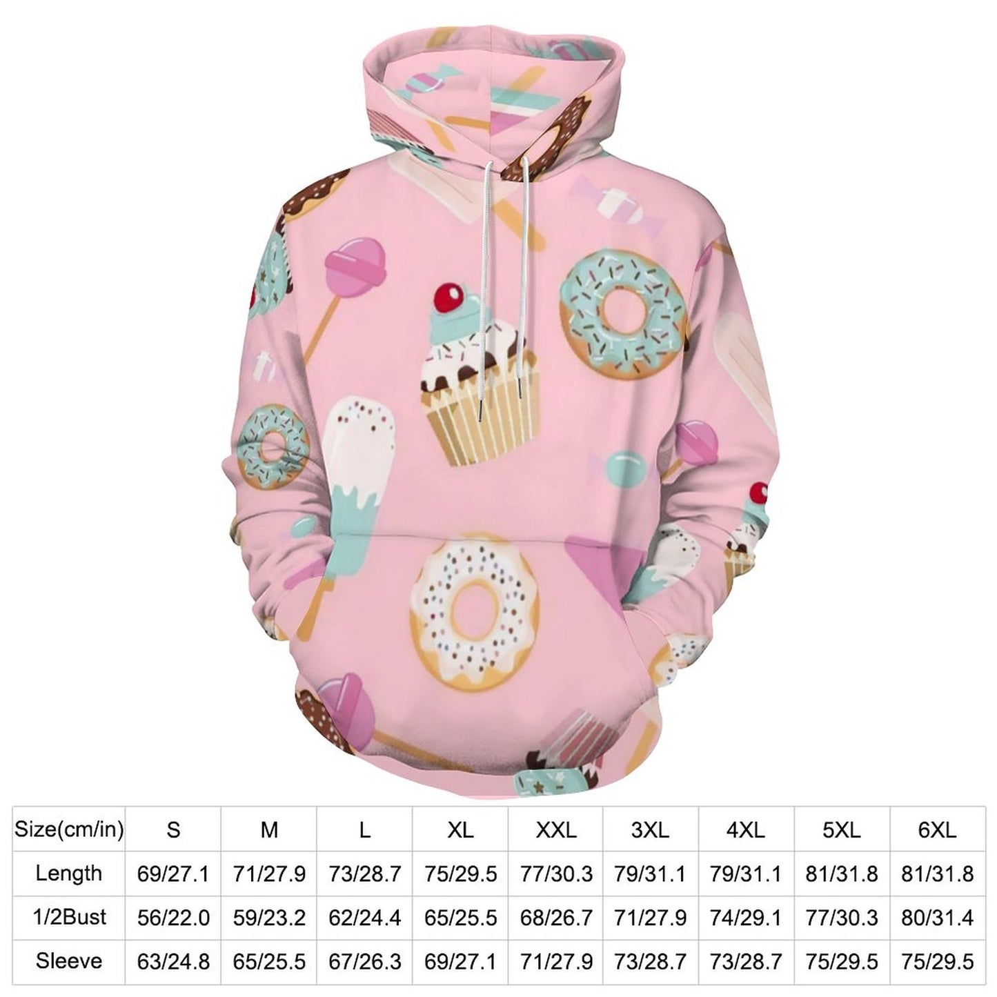 Hoodie French Terry Oversized | Capucha Doble & Tallas Hasta 6XL