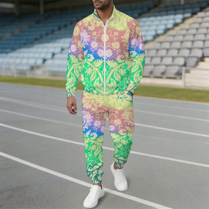 Shoulder Long Sleeved Suit Color Totem