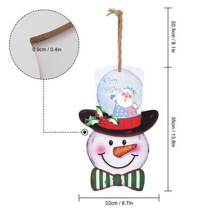 Tu Letrero de Puerta Navideño | Bienvenida Rústica y Personalizada