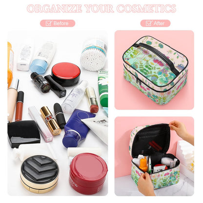 Maletín de Maquillaje Profesional Personalizado | Cosmetiquera Piel Litchi