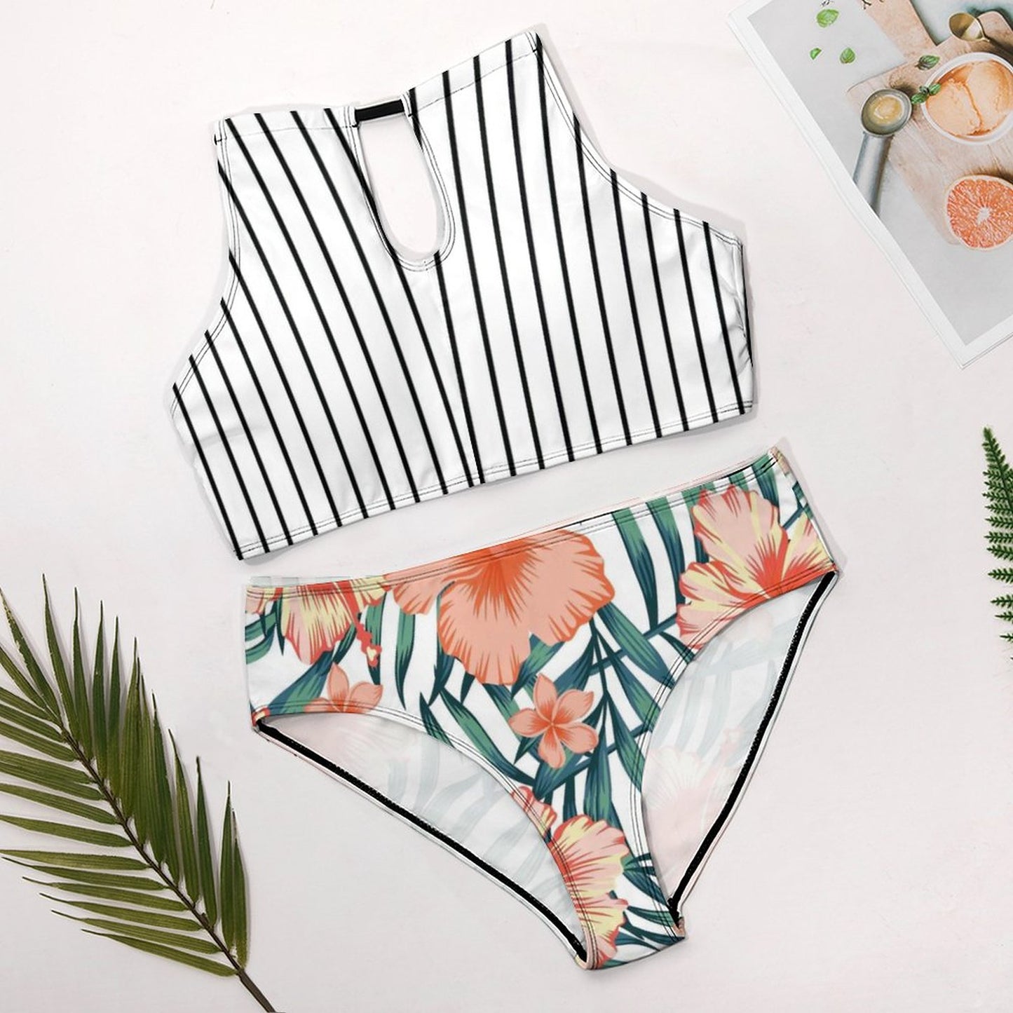 Bikini Halter Personalizado de Dos Piezas | Traje de Baño Clásico
