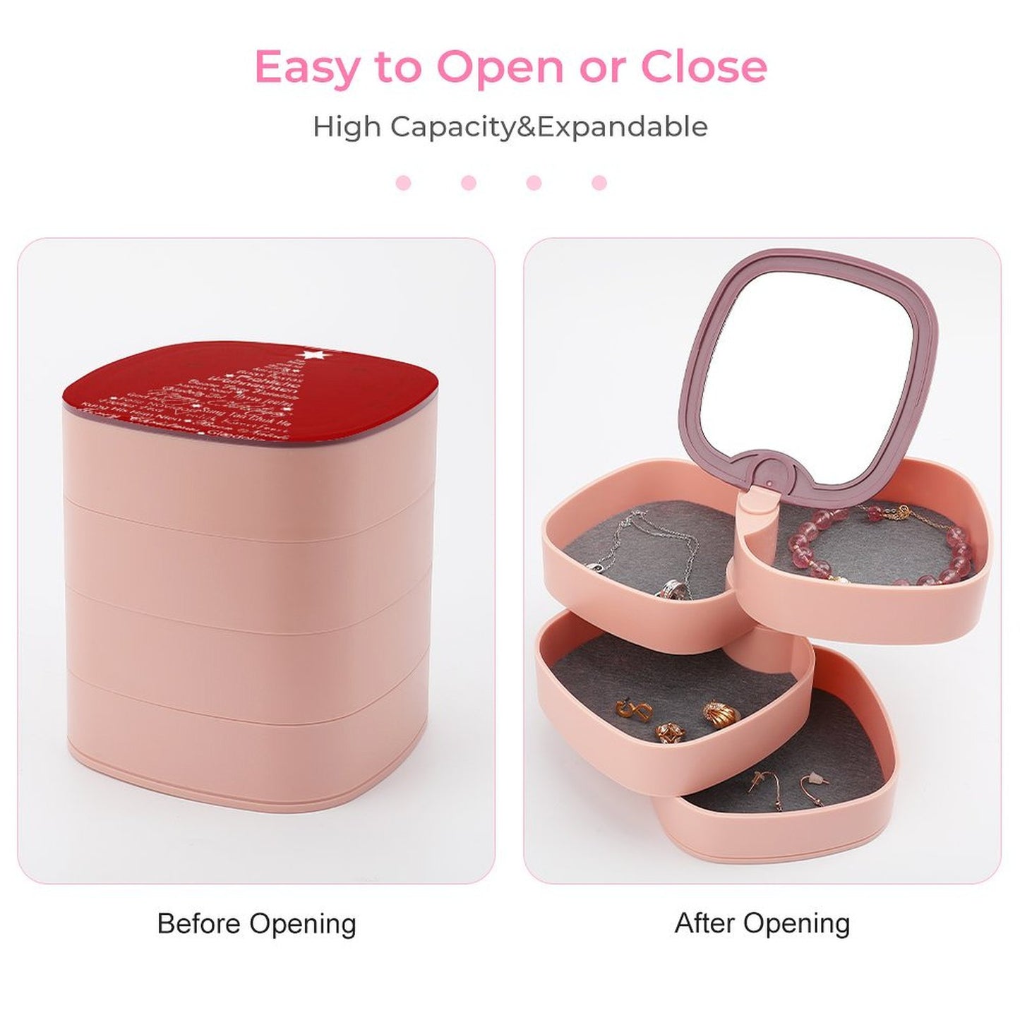 Organizador de Joyas Giratorio | Orden y Estilo para tu Tocador