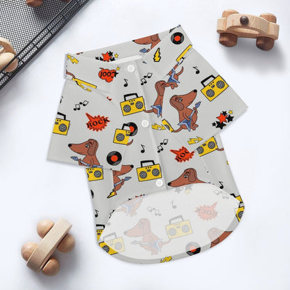 Camisa Personalizada para Mascotas | Estilo Hawaiano y Tela Elástica