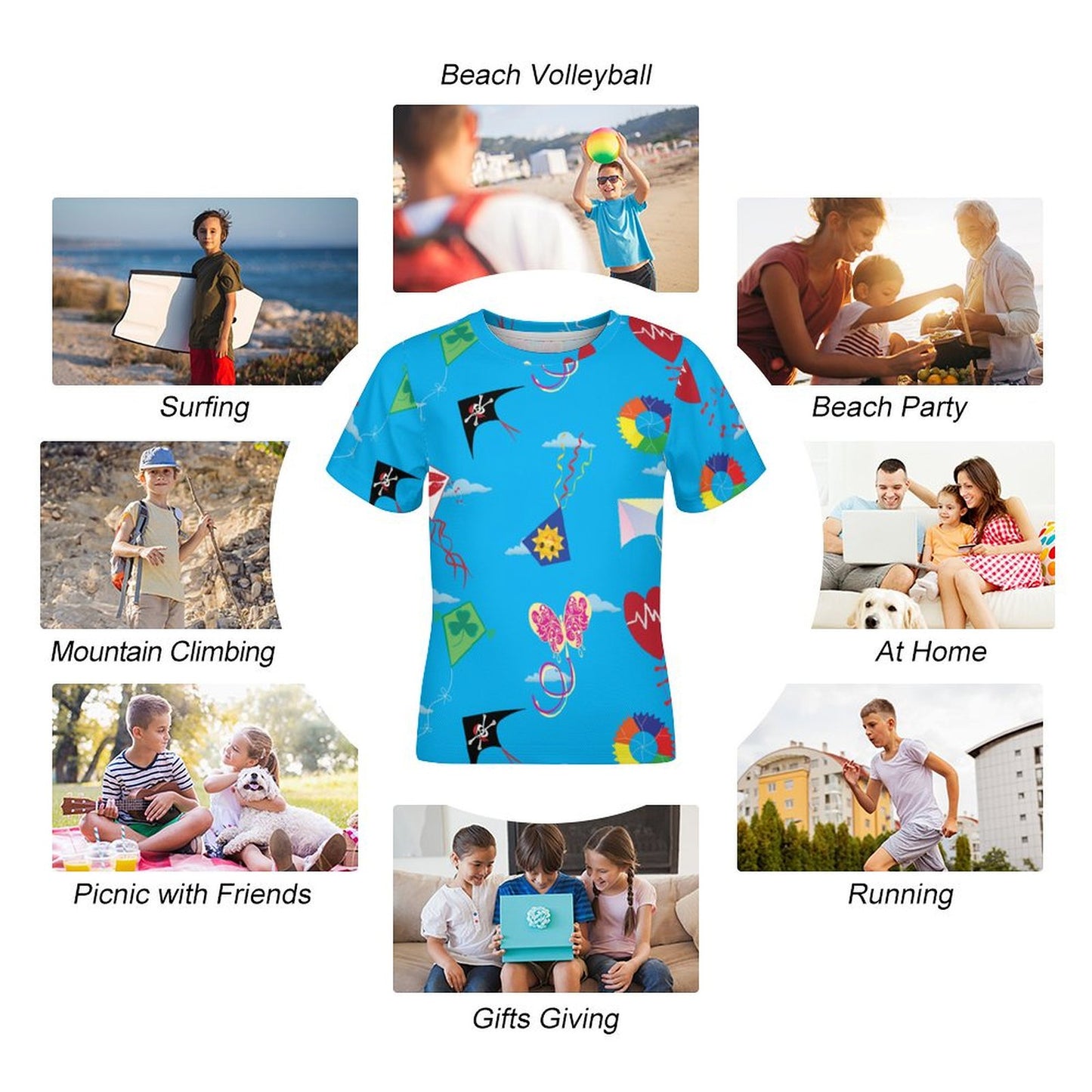 Playera Personalizada para Niños Full Print | Tu Diseño Aquí