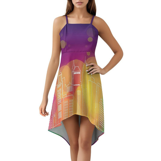 Vestido Asimétrico Personalizado High-Low | Diseña con tu Foto