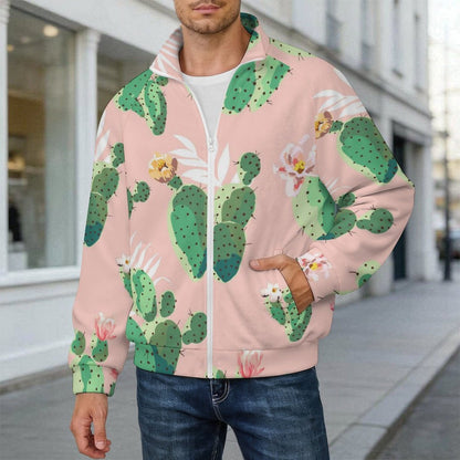 Fleece Jacket Cactus, Tropical, Pink