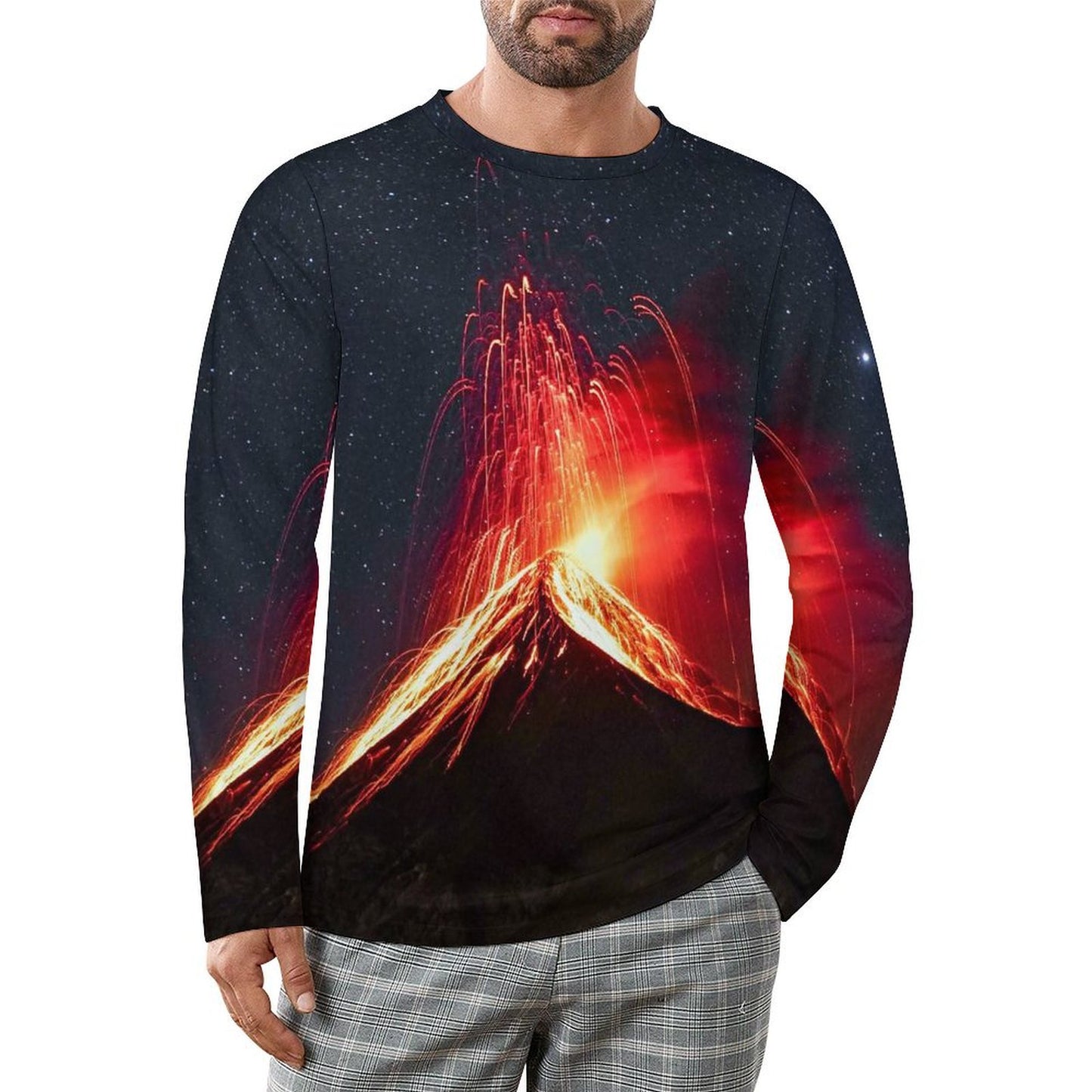 Playera Manga Larga Personalizada para Hombre | Impresión Total