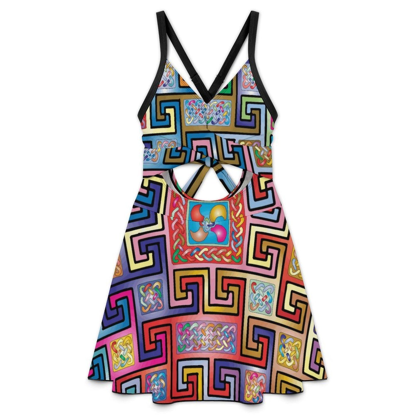 Traje de Baño Entero con Recortes, Escote V Cruzado y Espalda Abierta, Personalizable