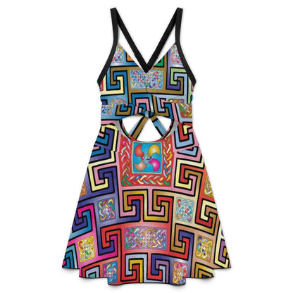 Traje de Baño Entero con Recortes, Escote V Cruzado y Espalda Abierta, Personalizable